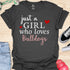 Just a girl who loves bulldogs - V4 - Elegant Lovely T-Shirt